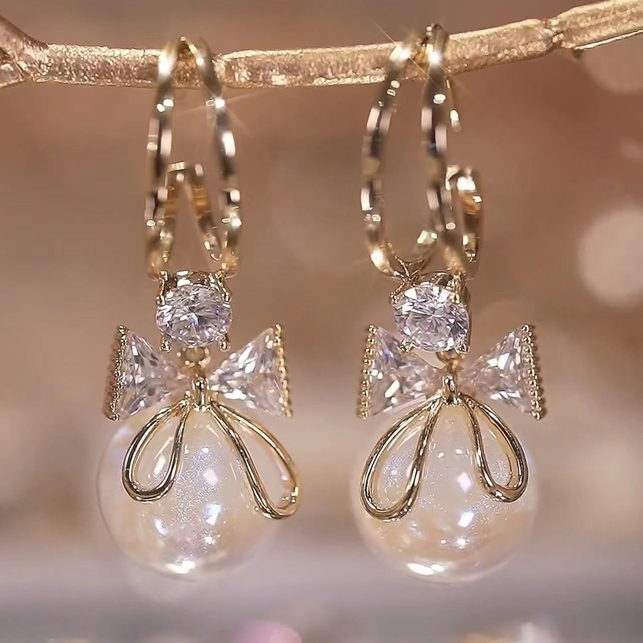 Bowknot Colorful Stud Earrings for Women