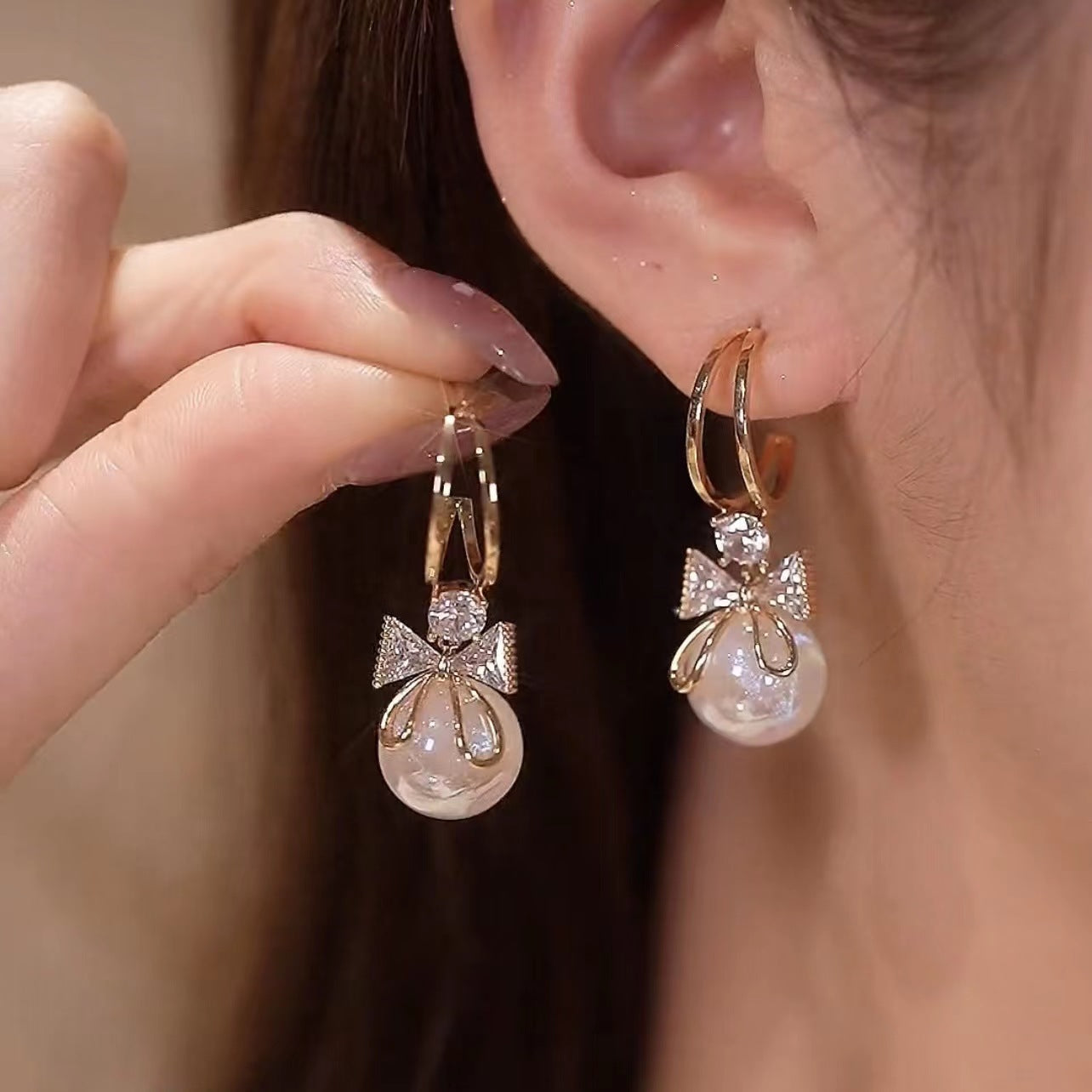 Bowknot Colorful Stud Earrings for Women