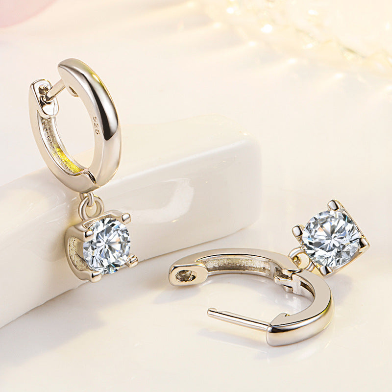 Anillo de retención de orejas con diamantes Angel Kiss Elegante
