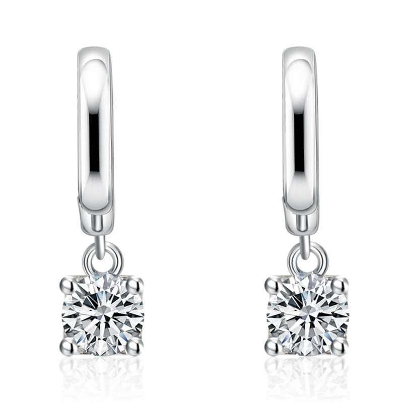 Anillo de retención de orejas con diamantes Angel Kiss Elegante