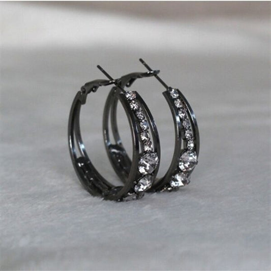 European and American Air Drill Mosaic Women'S Earrings