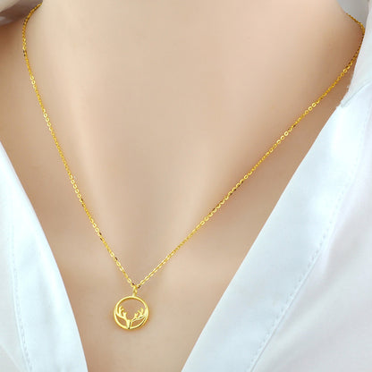 Collar de plata de ley para mujer, chapado en oro rosa, collar sencillo de plata