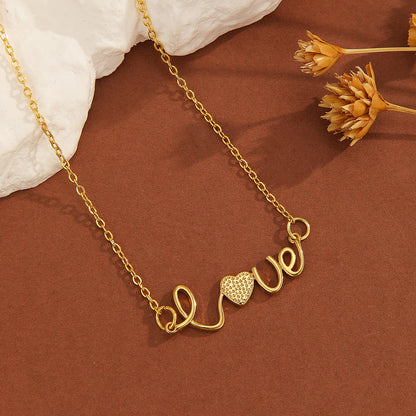 1Pcs Simple Exquisite Inlaid Sparkling Diamond Symbol 8,Letter Love Pendant Necklace, Suitable for Women'S Daily Wear, a Holiday Gift for Wives and Mothers