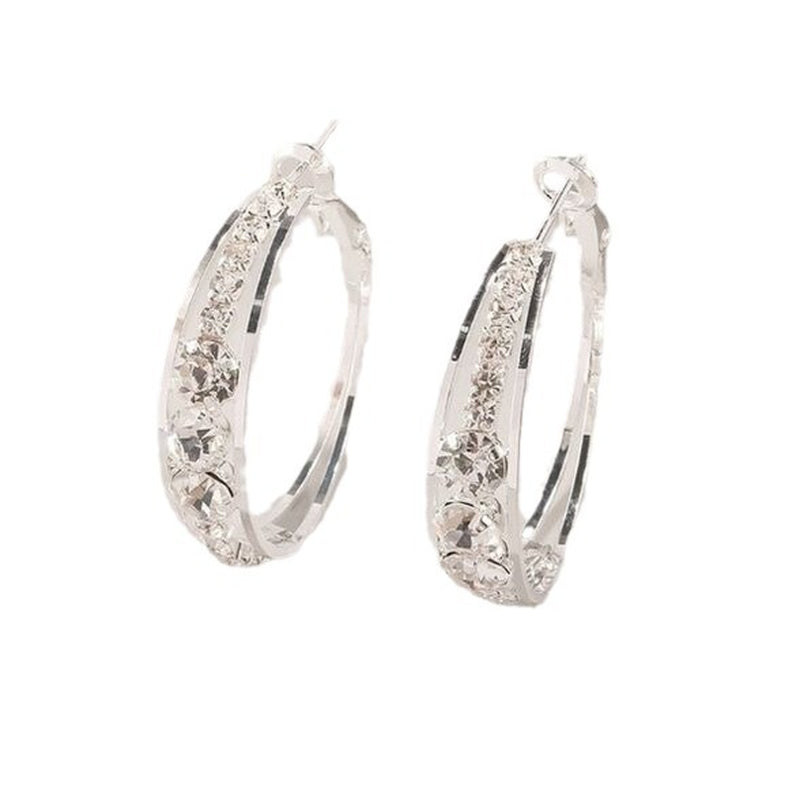 European and American Air Drill Mosaic Women'S Earrings